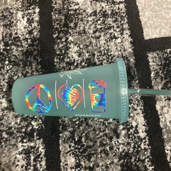 Peace Love Coffee Starbucks tumbler - Picture 4 of 4